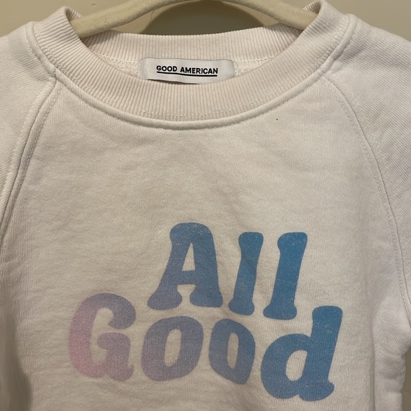 Good American Youth Crewneck Pullover Sweatshirt - Picture 3 of 3